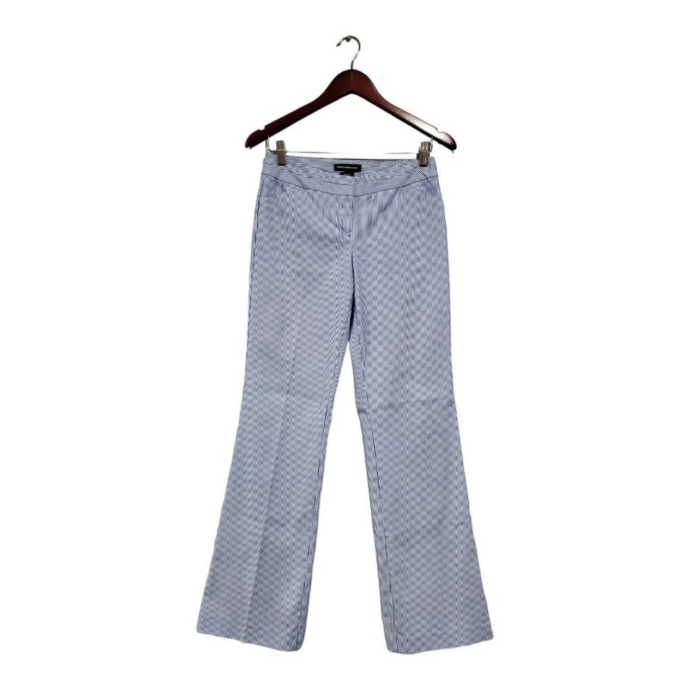 Express Blue and White Trousers for Effortless Style